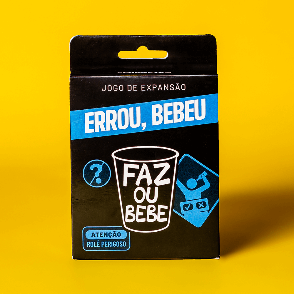 Jogo Faz ou Bebe Errou Bebeu – Corneta Jogos