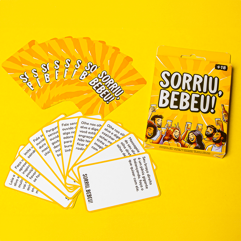 Sorriu, Bebeu - Controle o riso ou prepare o copo