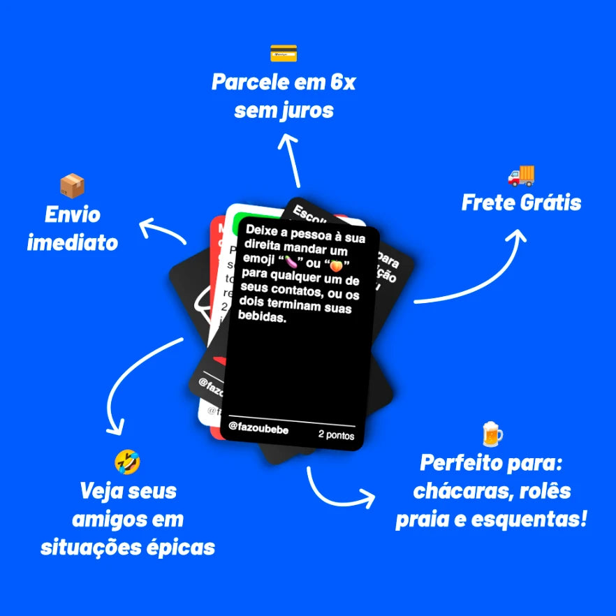 Jogo Faz ou Bebe Original - O jogo de bebida nº1 do Brasil