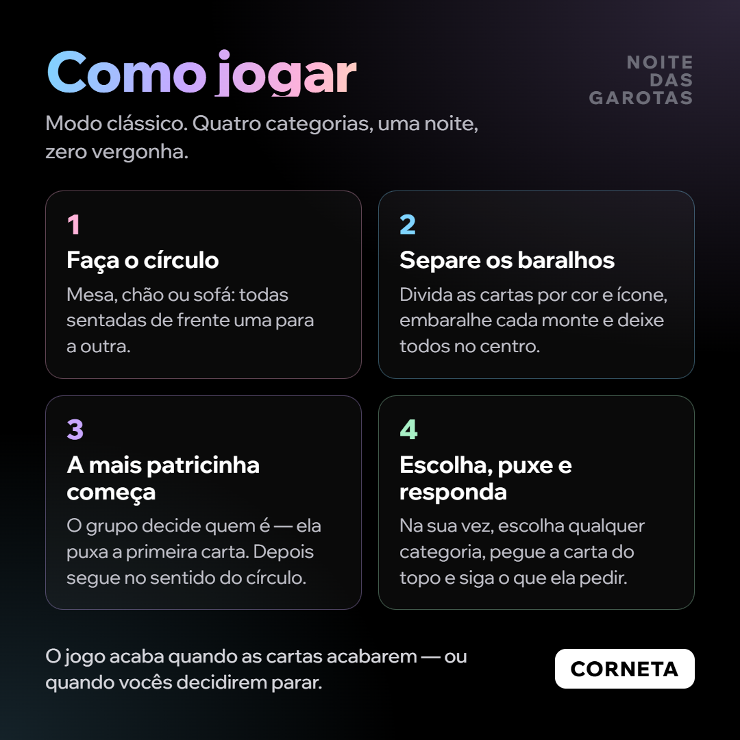 Jogo Noite das Garotas - Uma desculpa perfeita para encontrar as amigas