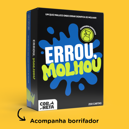 Errou, Molhou - Um quiz maluco onde errar significa se molhar