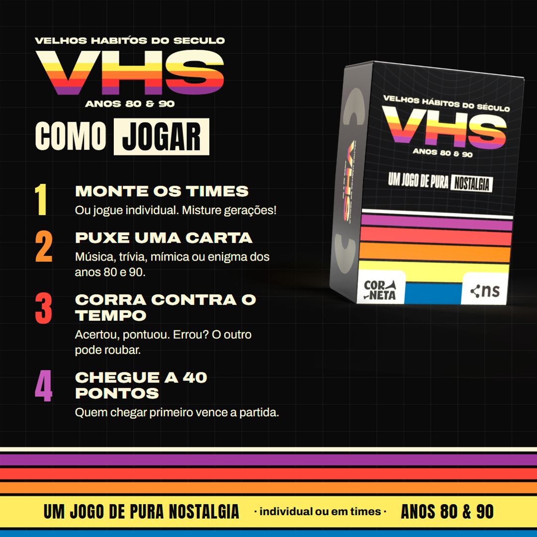 VHS - Velhos Hábitos do Século anos 80 e 90